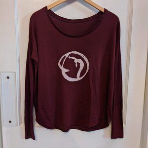Yoga Long Sleeve Flowy Tee Sz S